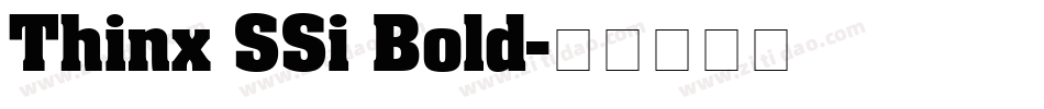 Thinx SSi Bold字体转换